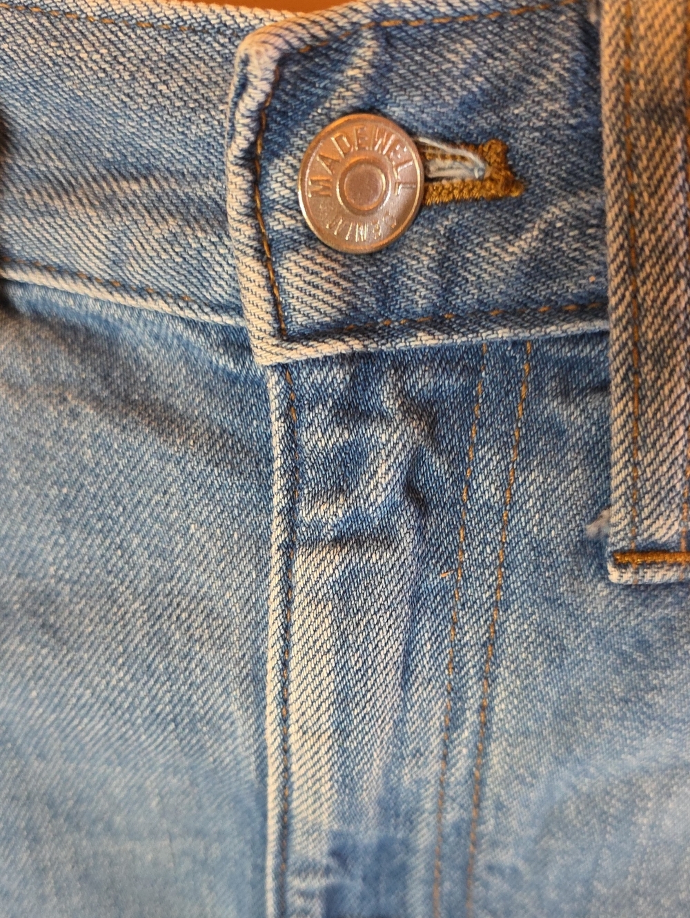 Madewell The Rilee Denim Mini Skirt, Enmore Wash Sz 27 EUC - Picture 12 of 15